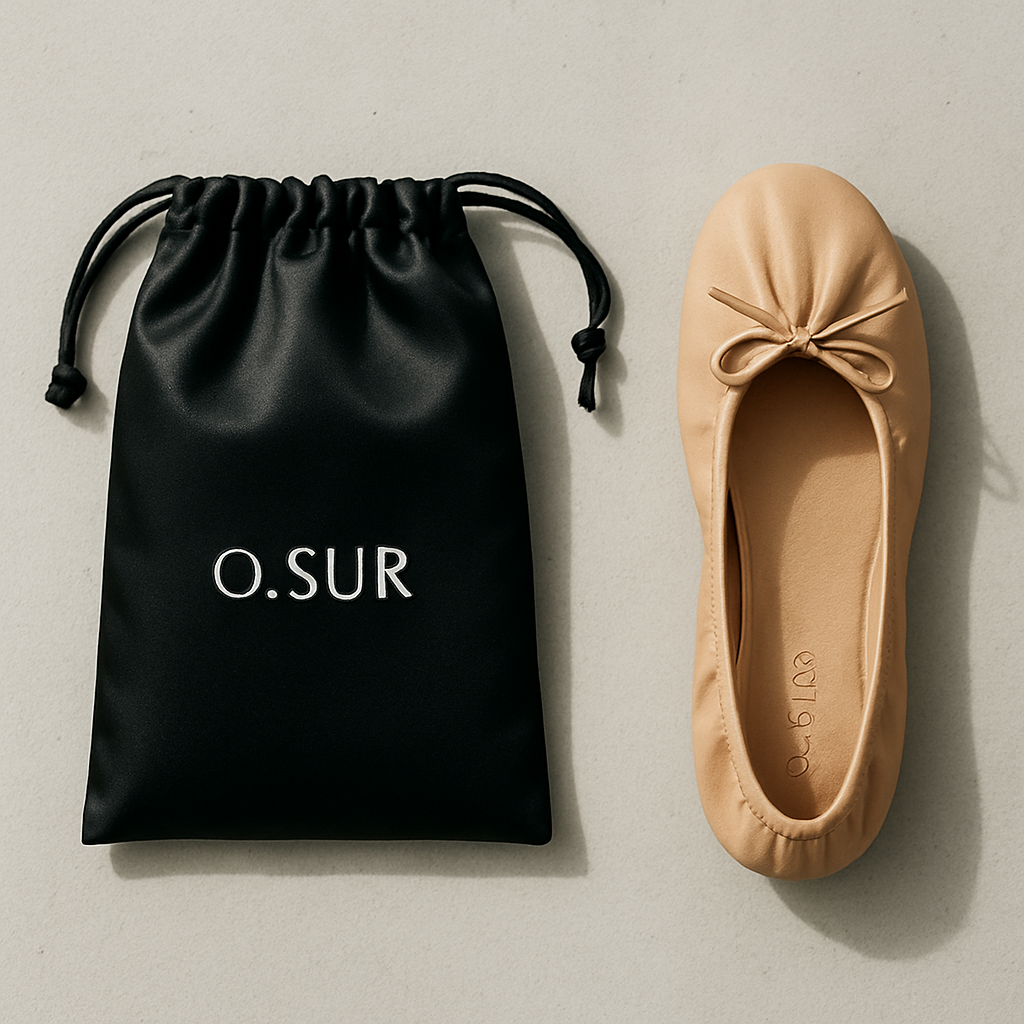 O·Sur DOMO foldable shoe with branded pouch